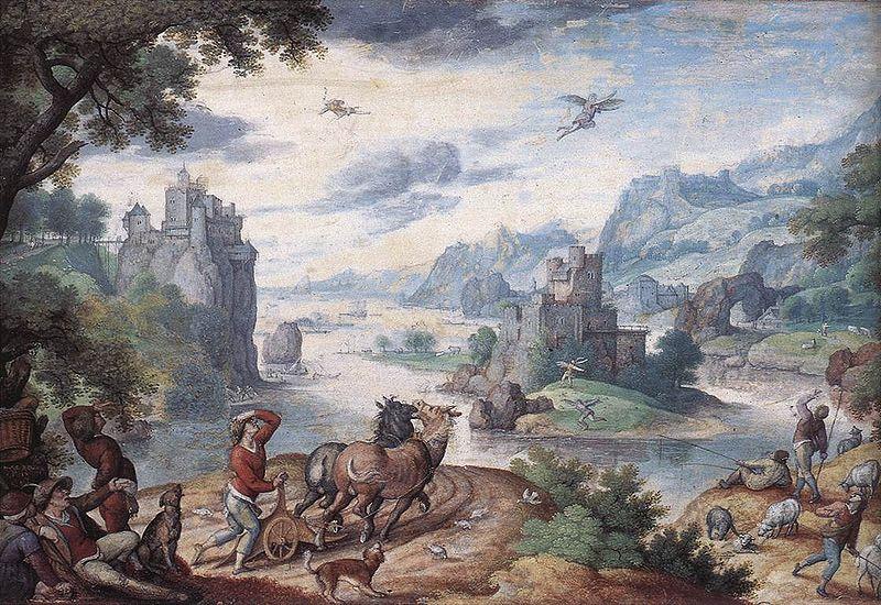 unknow artist Landscape with the Fall of Icarus china oil painting image